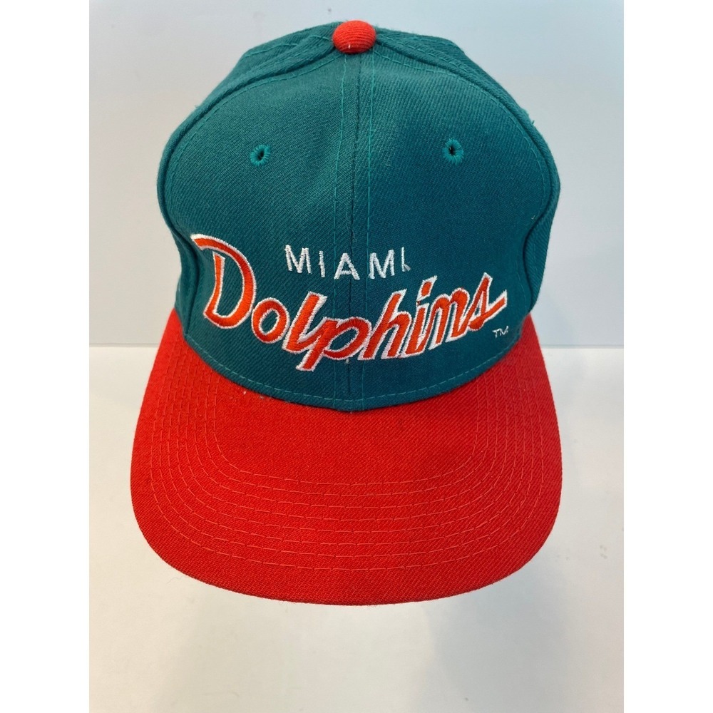 Vintage Miami Dolphins Pro‎ Specialties NFL Wool Hat Cap Size 7 1/4"
